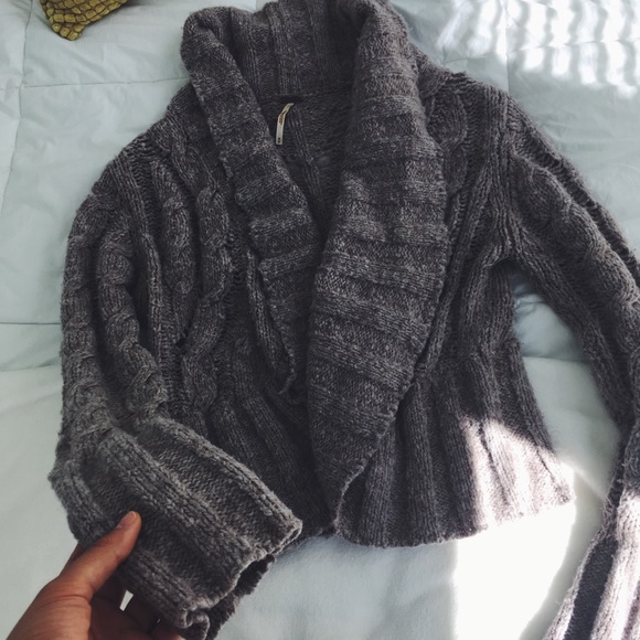 Oatmeal free people sweater - Picture 2 of 6